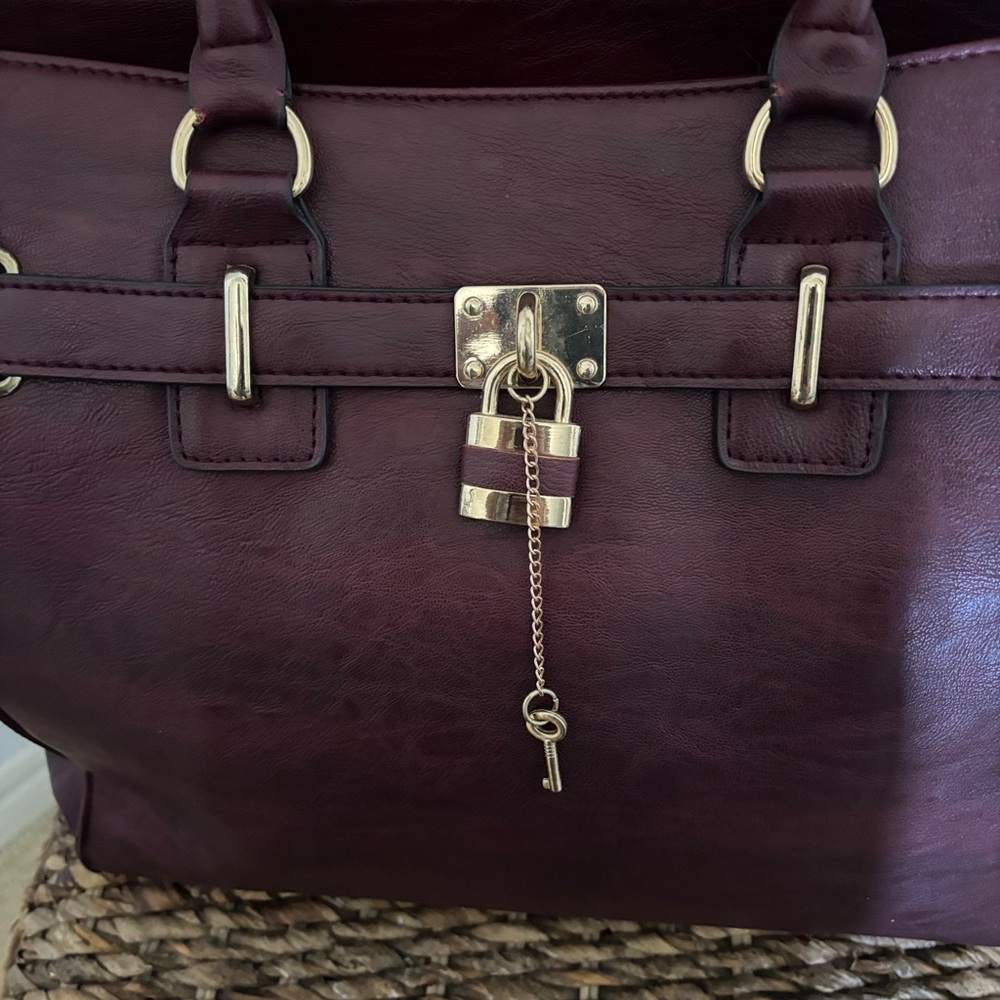 Call It Spring Maroon Satchel - Picture 2 of 12